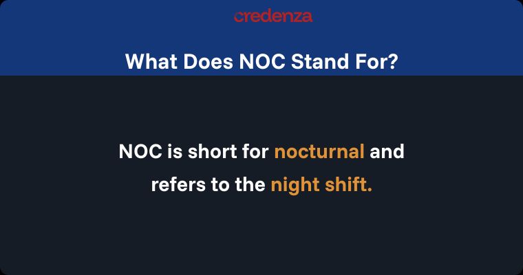 What Does NOC Stand For