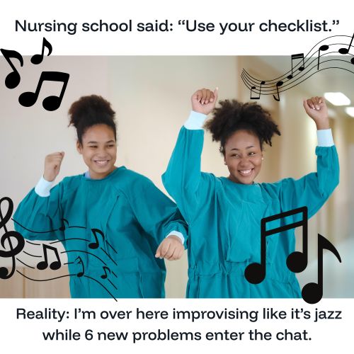 Nurse checklist meme.