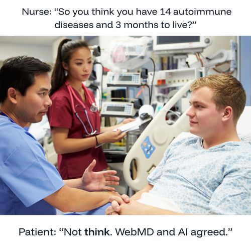 Nurse patient meme.