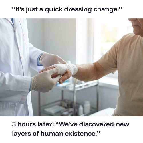 Nurse wound care meme.